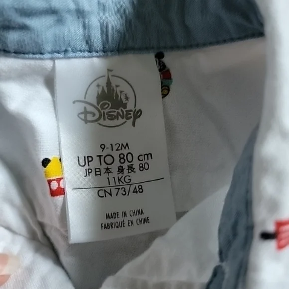 Disney Mickey Mouse Button-Down Shirt — 9-12 months - Picture 3 of 5